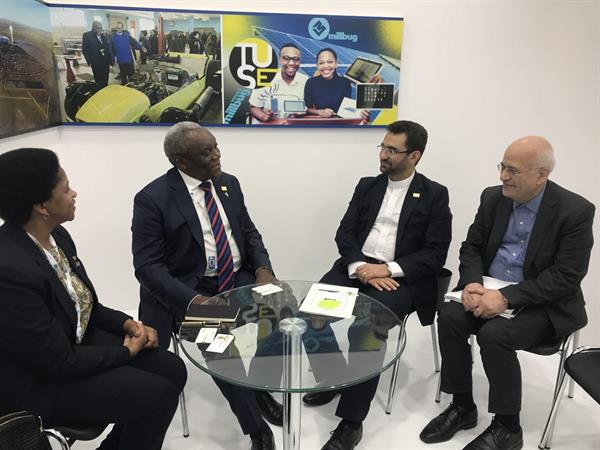 Azari Jahromi meets South African Communication Minister