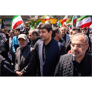 حضور وزیر ارتباطات در مراسم اربعین رهبر شهید
