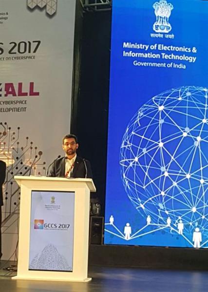 ICT Minister Addresses GCCS 2017 in India